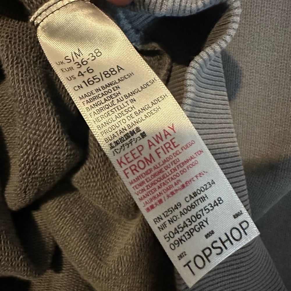 TOPSHOP WOMANS HOODIE - Picture 3 of 5